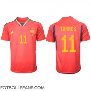 Spanien Ferran Torres #11 Replika Hemmatröja VM 2022 Kortärmad